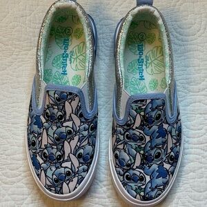 Ground Up Disney Stitch Girls Slip On Twin Gore Sneakers